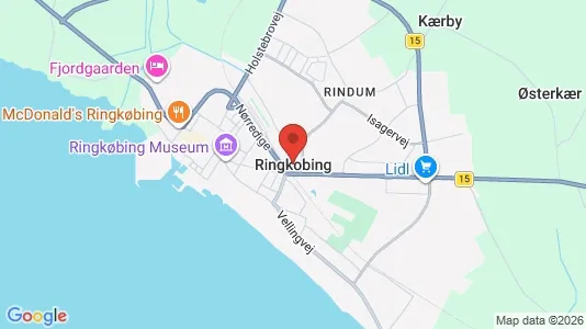 Apartments for rent i Ringkøbing - kort over placeringen