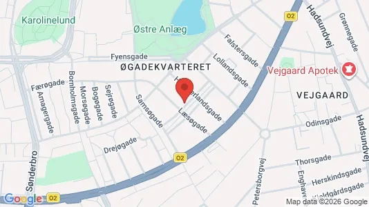 Apartments for rent i Aalborg Center - kort over placeringen