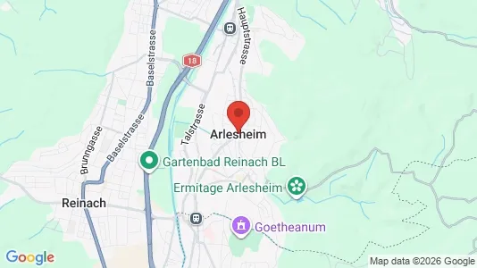 Houses for rent i Arlesheim - kort over placeringen