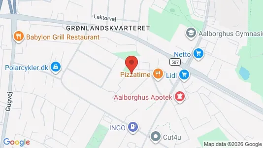 Apartments for rent i Aalborg SØ - kort over placeringen