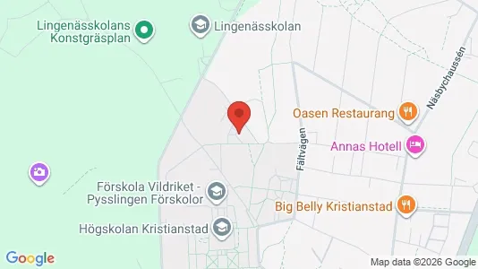 Rooms for rent i Kristianstad - kort over placeringen