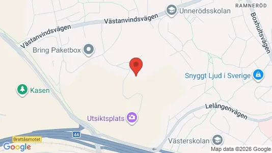 Rooms for rent i Uddevalla - kort over placeringen