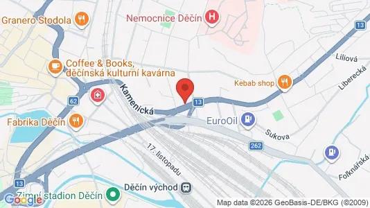 Apartments for rent in Děčín - Photo from Google Street View
