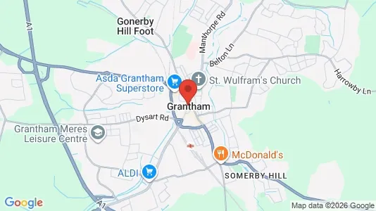 Houses for rent i Grantham - Lincolnshire - kort over placeringen