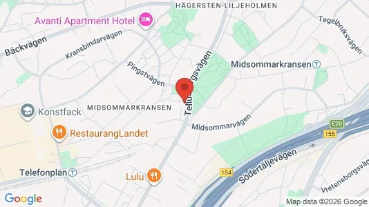 Apartments for rent i Stockholm South - kort over placeringen