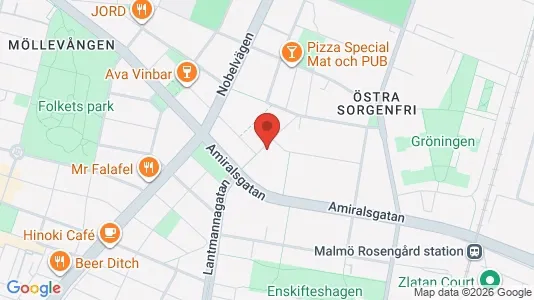 Apartments for rent i Malmö City - kort over placeringen