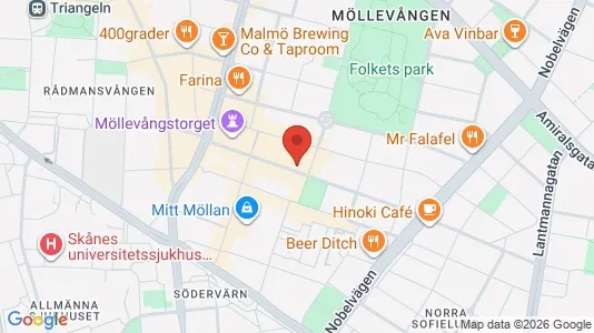 Apartments for rent i Malmö City - kort over placeringen