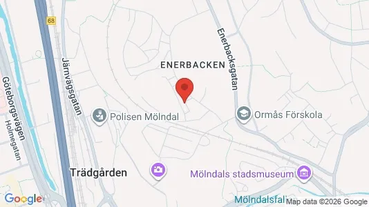 Apartments for rent i Mölndal - kort over placeringen