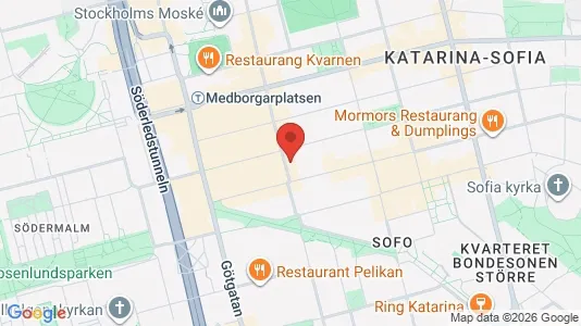 Apartments for rent i Södermalm - kort over placeringen