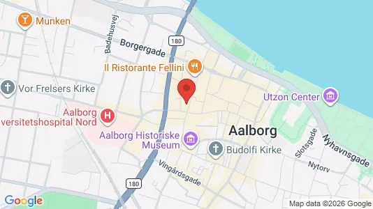 Apartments for rent i Aalborg Center - kort over placeringen