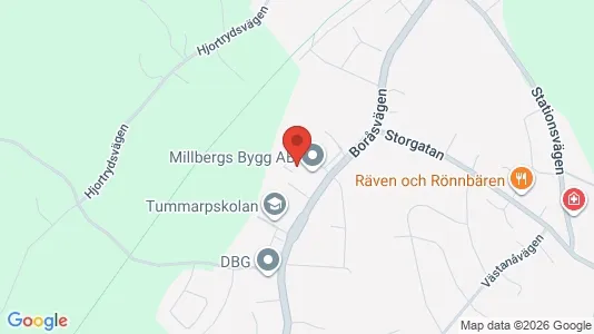 Rooms for rent i Borås - kort over placeringen