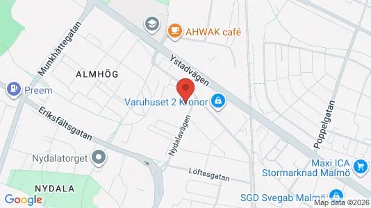 Apartments for rent i Sofielund - kort over placeringen