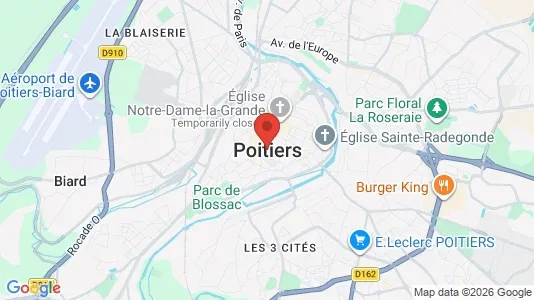 Houses for rent i Poitiers - kort over placeringen