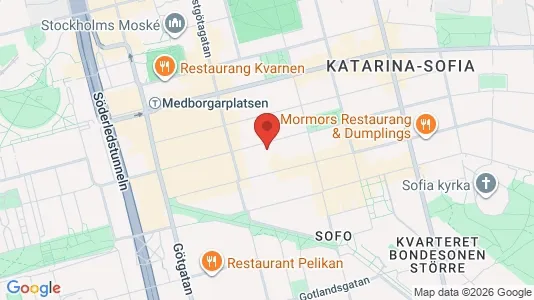 Apartments for rent i Södermalm - kort over placeringen