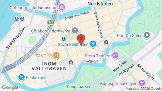 Apartments for rent i Gothenburg City Centre - kort over placeringen