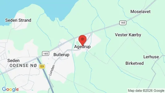 Houses for rent i Agedrup - kort over placeringen