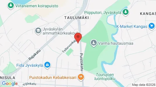 Apartments for rent i Jyväskylä - kort over placeringen