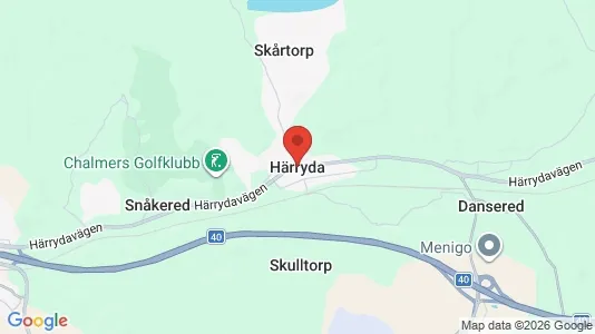 Houses for rent i Härryda - kort over placeringen