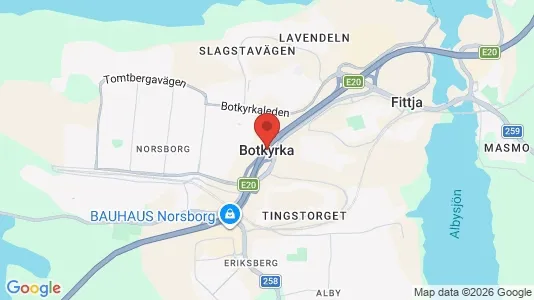 Rooms for rent i Botkyrka - kort over placeringen