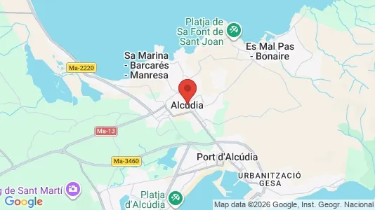 Houses for rent i Alcúdia - kort over placeringen