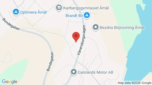Apartments for rent i Åmål - kort over placeringen