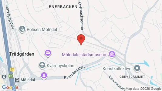 Apartments for rent i Mölndal - kort over placeringen