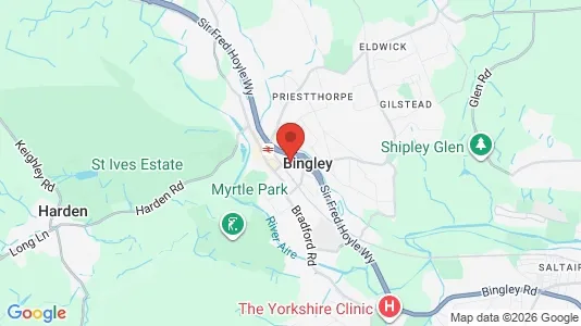 Houses for rent i Bingley - West Yorkshire - kort over placeringen