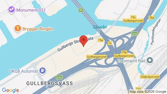 Rooms for rent i Gothenburg City Centre - kort over placeringen