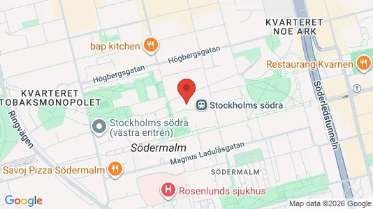 Apartments for rent i Södermalm - kort over placeringen