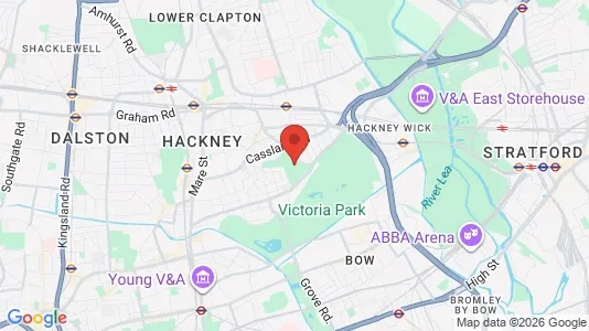 Houses for rent i London E9 - kort over placeringen