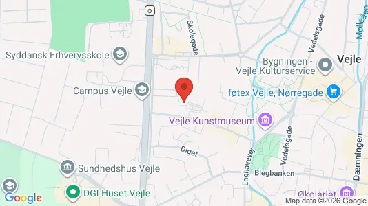 Apartments for rent i Vejle Center - kort over placeringen