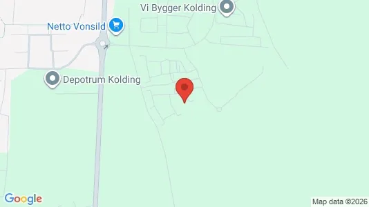 Apartments for rent i Kolding - kort over placeringen