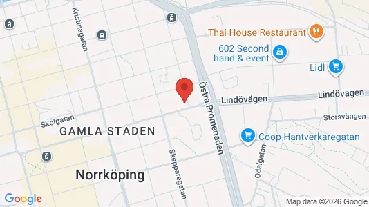 Apartments for rent i Norrköping - kort over placeringen
