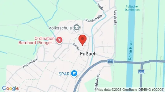 Apartments for rent i Fußach - kort over placeringen