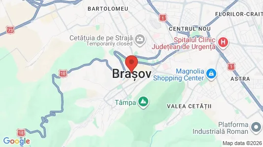 Houses for rent i Braşov - kort over placeringen