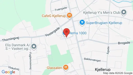 Apartments for rent i Kjellerup - kort over placeringen