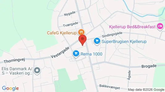 Apartments for rent i Kjellerup - kort over placeringen