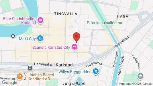 Apartments for rent i Karlstad - kort over placeringen
