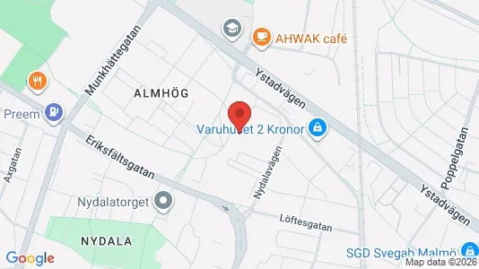 Apartments for rent i Sofielund - kort over placeringen
