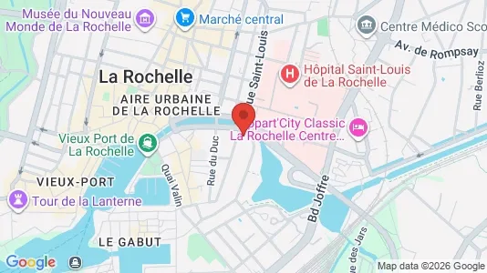 Apartments for rent i La Rochelle - kort over placeringen