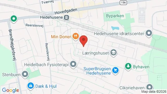 Apartments for rent i Hedehusene - kort over placeringen
