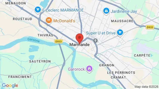 Apartments for rent i Marmande - kort over placeringen