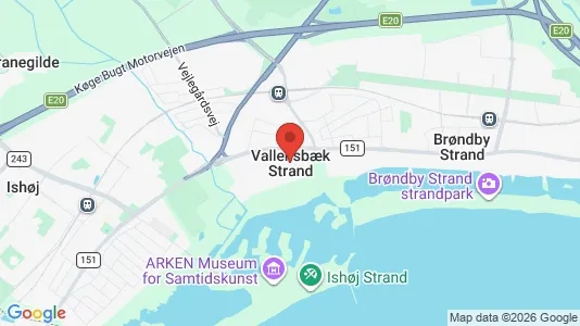 Apartments for rent i Vallensbæk Strand - kort over placeringen