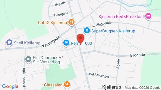 Apartments for rent i Kjellerup - kort over placeringen