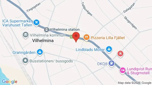 Apartments for rent i Vilhelmina - kort over placeringen