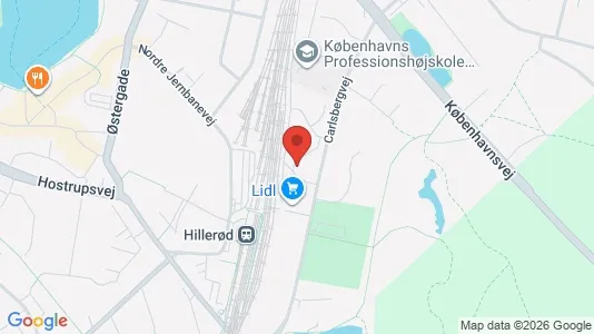 Apartments for rent i Hillerød - kort over placeringen