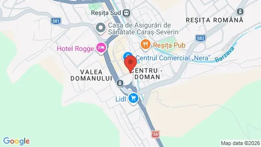 Apartments for rent i Reşiţa - kort over placeringen