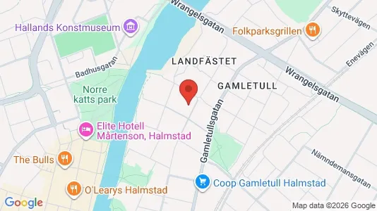 Apartments for rent i Halmstad - kort over placeringen