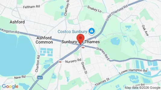 Houses for rent i Sunbury-on-Thames - Middlesex - kort over placeringen