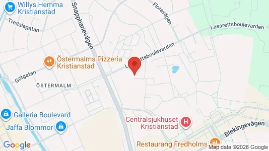Apartments for rent i Kristianstad - kort over placeringen